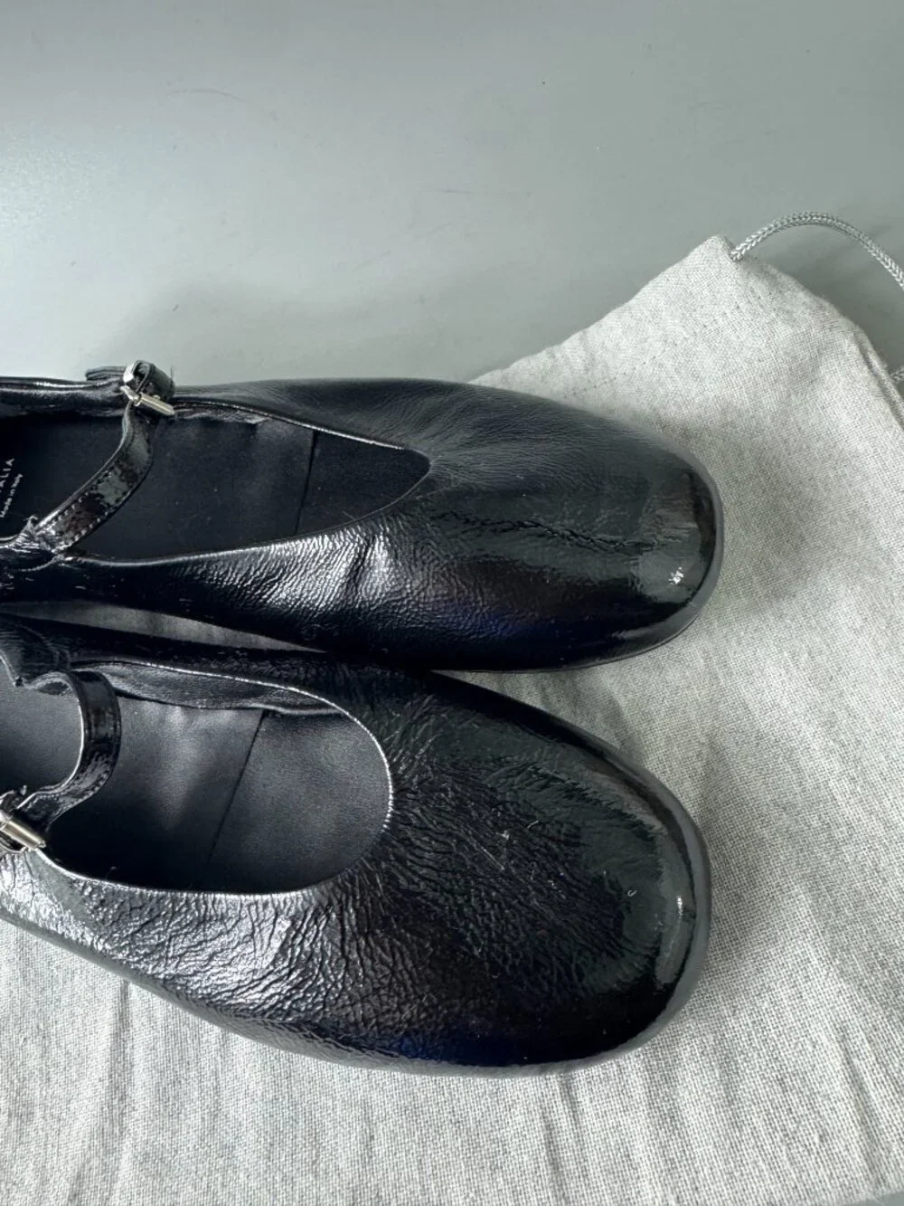 NWOT Aquatalia Black Patent Mary Jane, Size 6 1/2